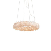 Small Round Luxury Rock Crystal Chandelier 23.6" D