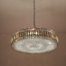 Luxury Round  Shape 1-tier Crystal Chandelier
