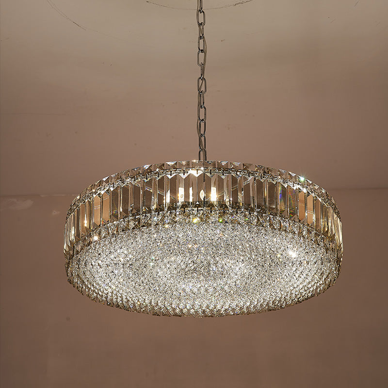Luxury Round  Shape 1-tier Crystal Chandelier