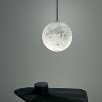 Glacera Alabaster Sphere Staircase Chandelier,Multi Pendant Light