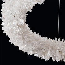 Round Luxury Rock Crystal Chandelier 32" D