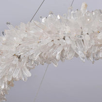Round Luxury Rock Crystal Chandelier 32" D