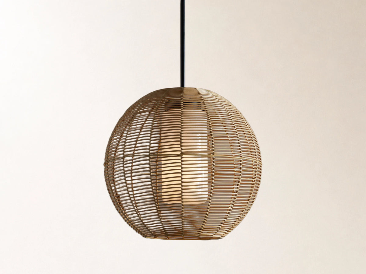 Cohen Globe Outdoor Pendant in Natural