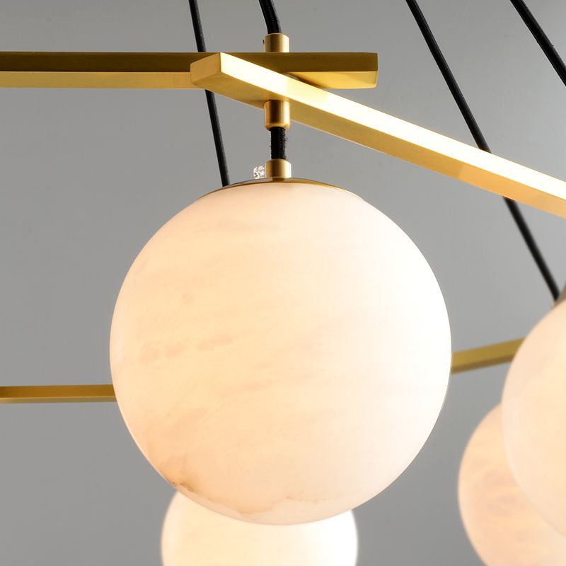 Orbia Alabaster Globe Chandelier