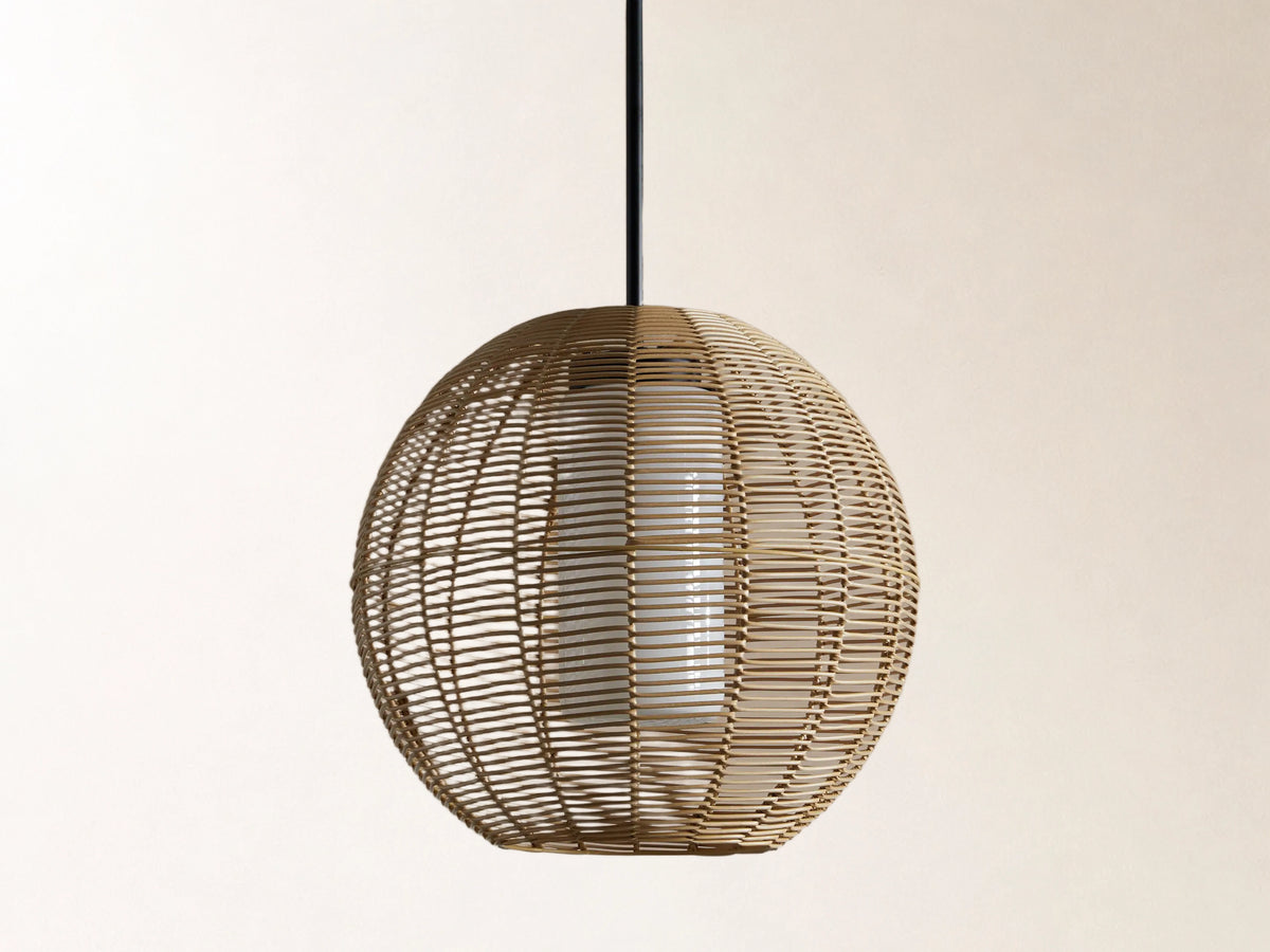 Cohen Globe Outdoor Pendant in Natural