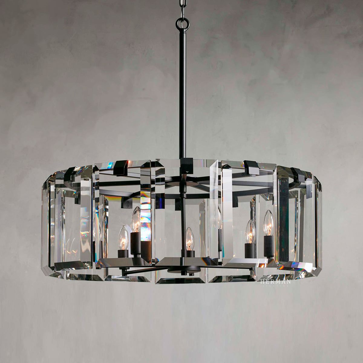 Elegant Amaya Round Chandelier 30" 38" 48" - CasaraHouse
