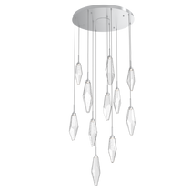 Rock Crystal Cluster Round Chandelier