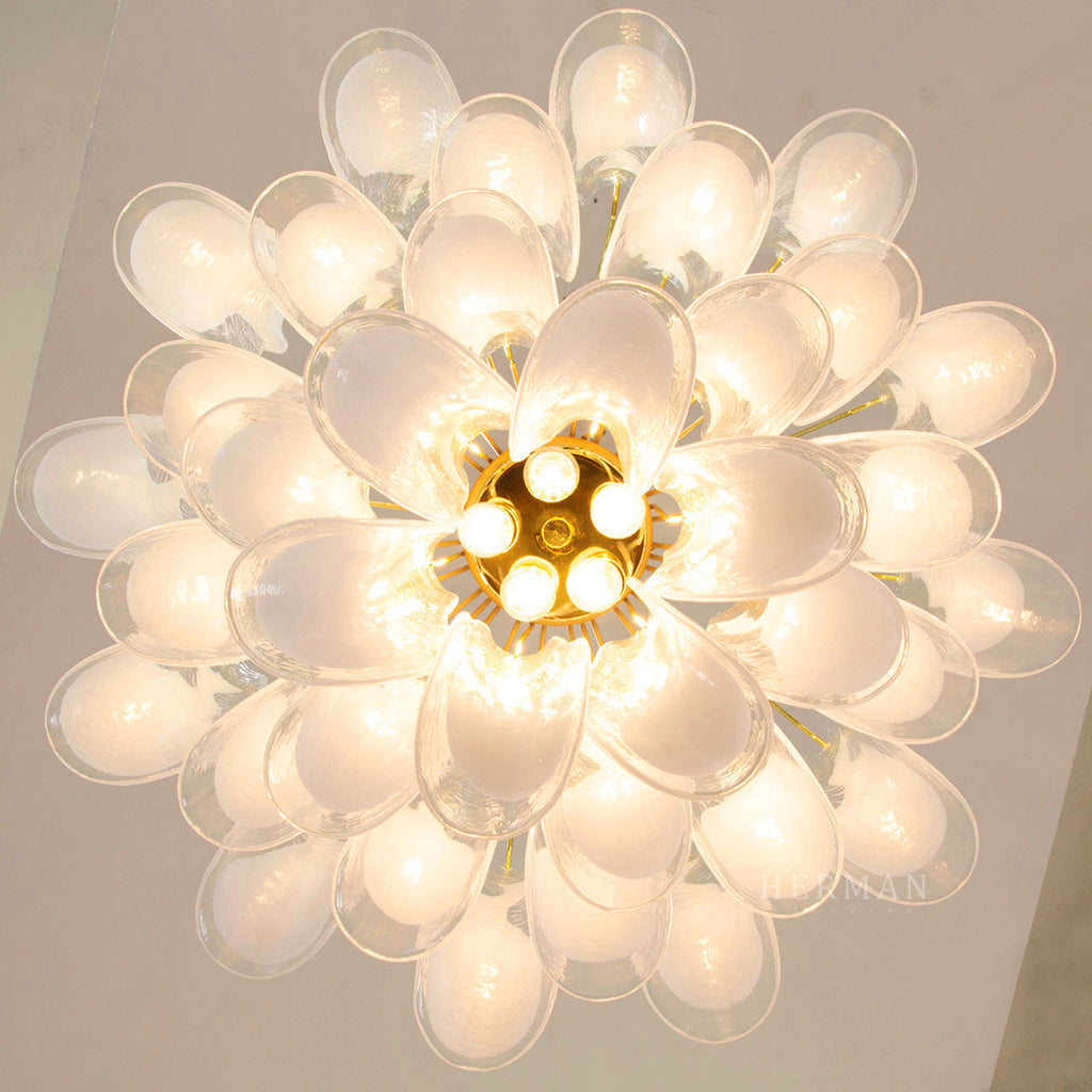 Murano Glass Petals Chandelier