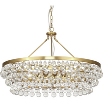 Artistic Pear Round Chandelier 50", Dining Room Round Chandelier