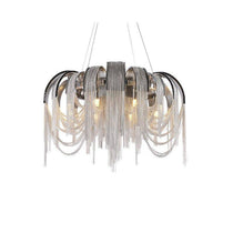 Cadena Aluminum Chain Tassel Chandelier