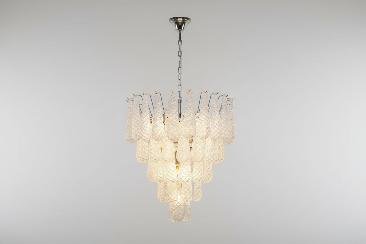 Modern Murano Glass Dewdrop Chandelier - CasaraHouse