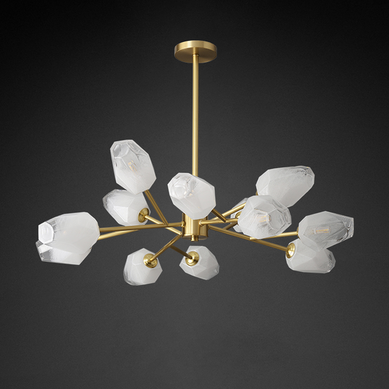 Mandy Modern Art Glass Lampshade Chandelier For Living Room