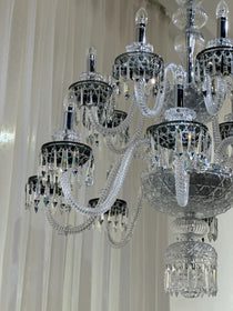 Elegant Crystal Chandelier in Italian Style for Bedroom and Living Room