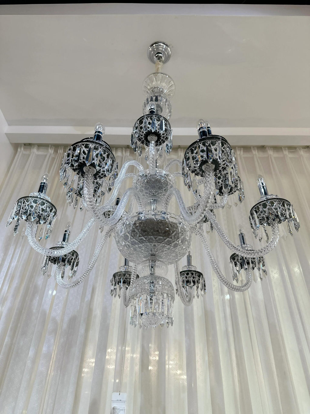 Elegant Crystal Chandelier in Italian Style for Bedroom and Living Room
