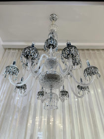 Elegant Crystal Chandelier in Italian Style for Bedroom and Living Room
