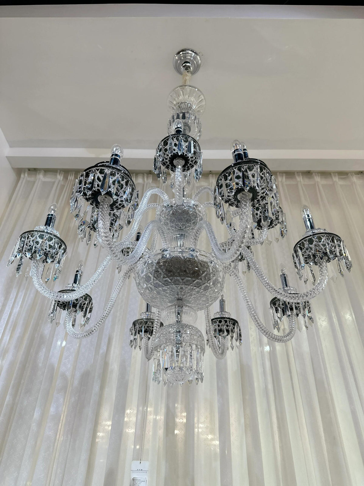 Elegant Crystal Chandelier in Italian Style for Bedroom and Living Room
