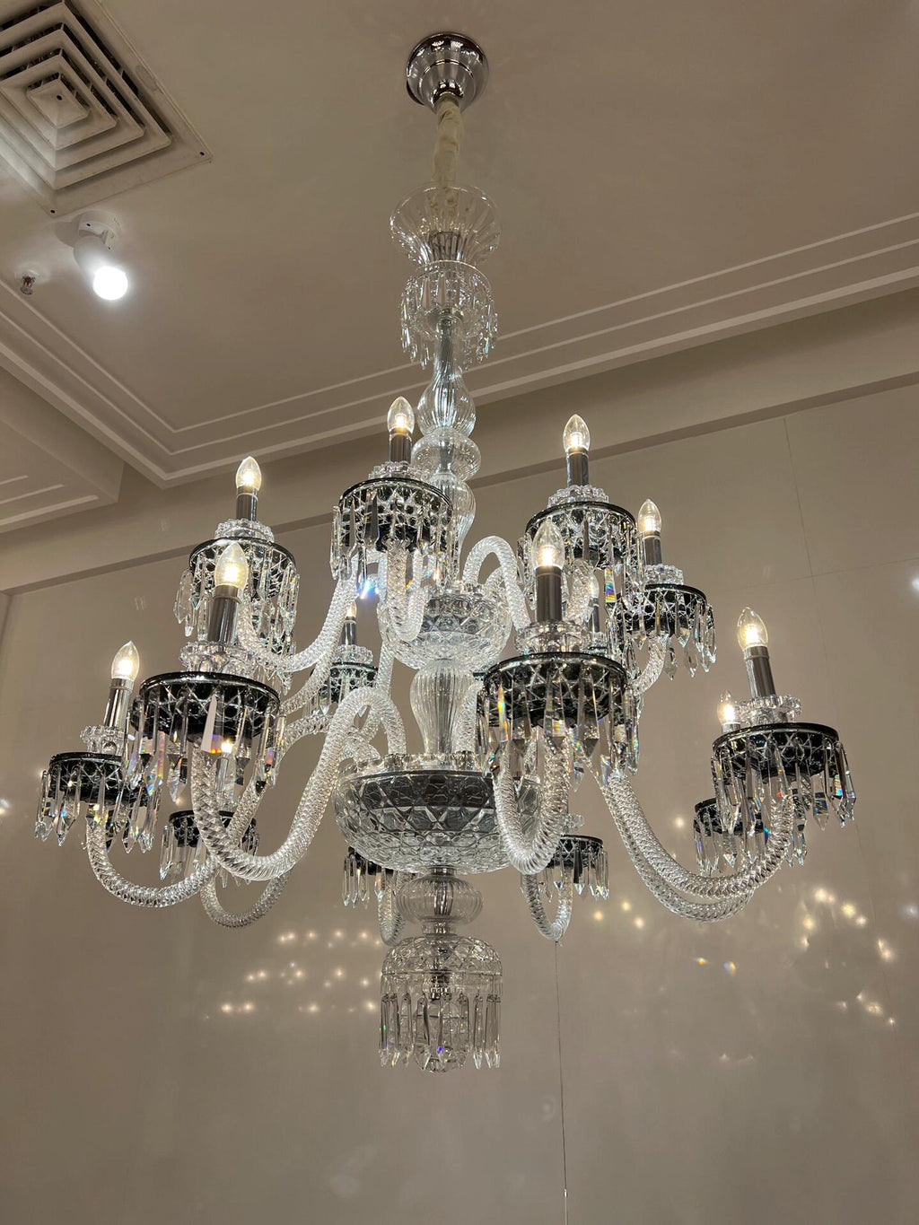 Elegant Crystal Chandelier in Italian Style for Bedroom and Living Room