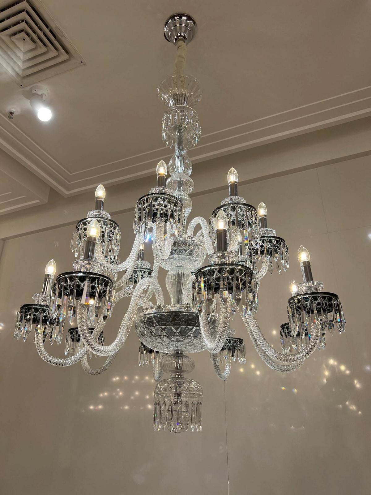 Elegant Crystal Chandelier in Italian Style for Bedroom and Living Room