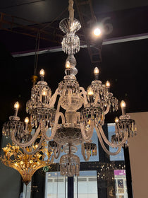Elegant Crystal Chandelier in Italian Style for Bedroom and Living Room