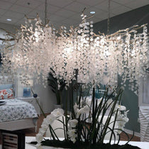 Shiro Branch Clear Crystal Brass Chandelier