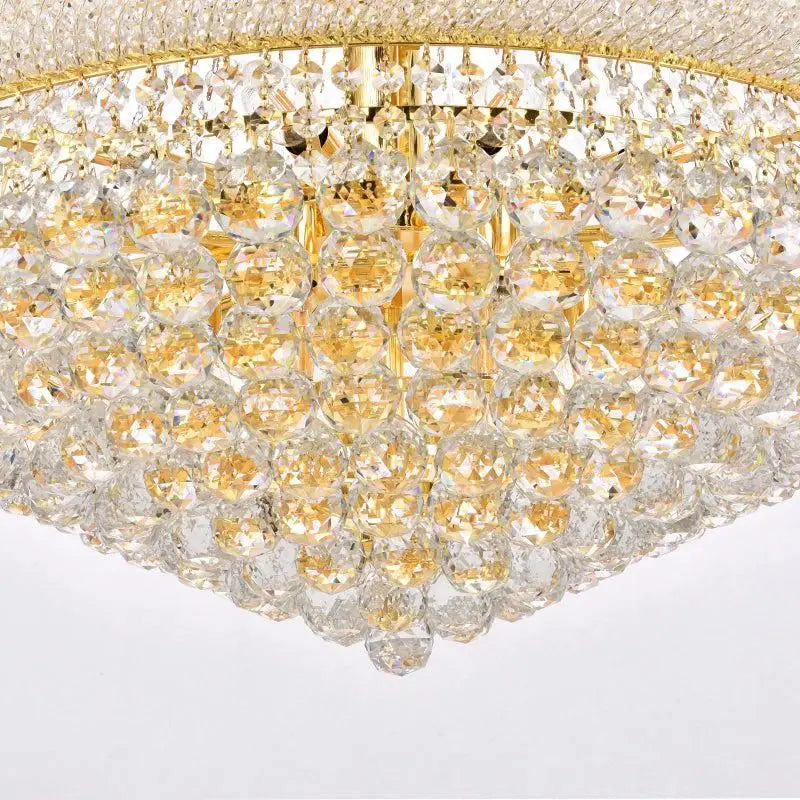 Kaler Elegant Luxury Living Room Three Tier Crystal Chandelier 30" D