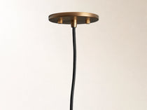 Industrial Cloche Pendant in Antiqued Brass