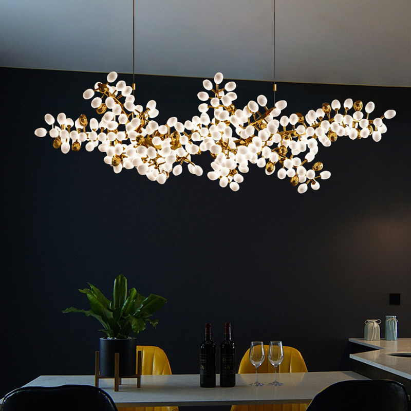 Modern Artistic Linear Elegant Grape Extra Large Chandelier