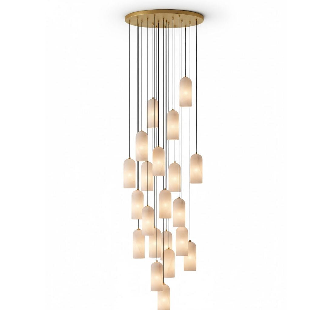 Montira Alabaster Dome Pendant Lamp - CasaraHouse