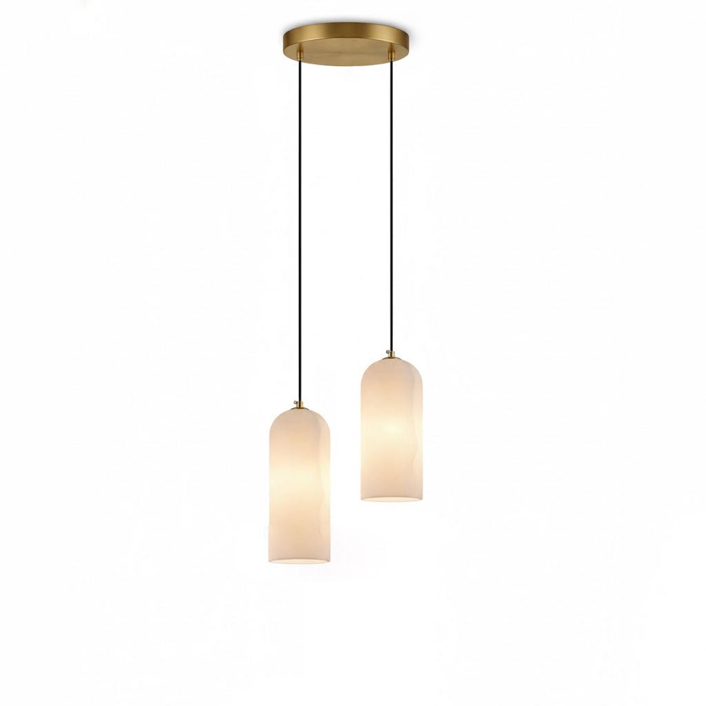 Montira Alabaster Dome Pendant Lamp - CasaraHouse