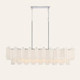Modern Addis Murano Glass Linear Chandelier 51" - CasaraHouse