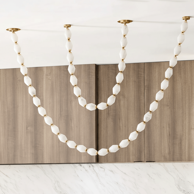 Glass Chain Chandelier