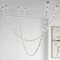 Glass Chain Chandelier