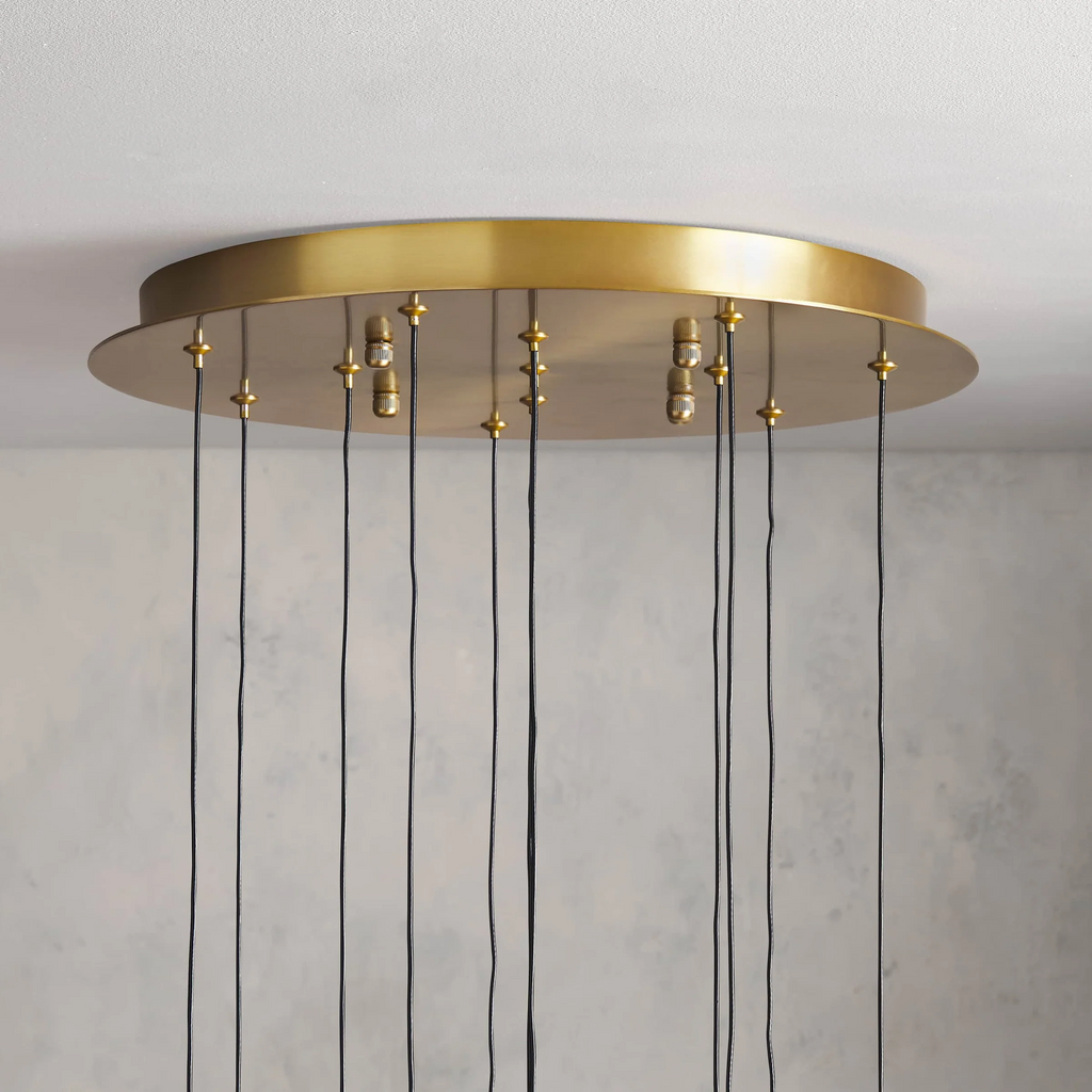 Soltaire Crystal Round Chandelier 17" 24" 36" 48" 58"D
