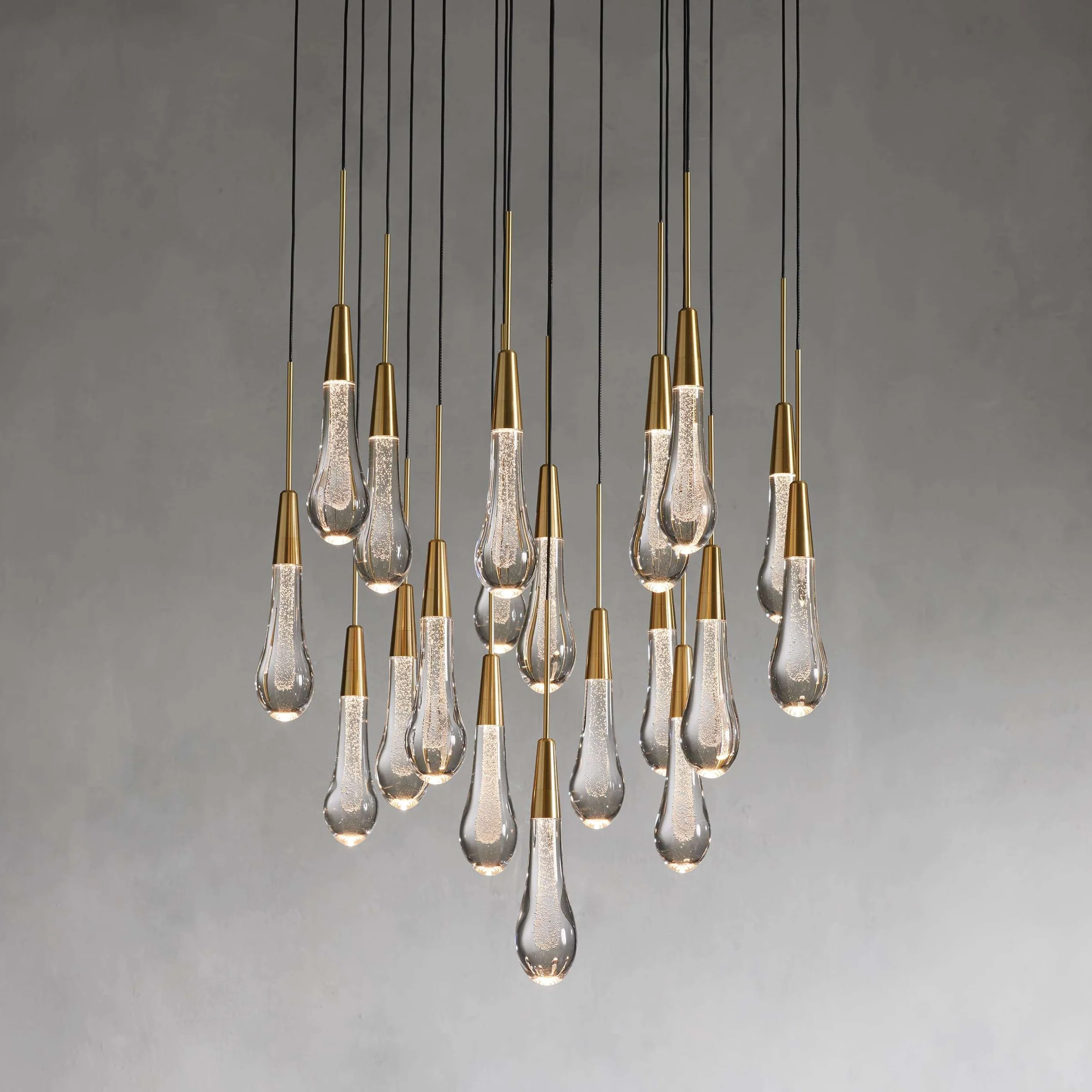 Soltaire Crystal Round Chandelier 17" 24" 36" 48" 58"D