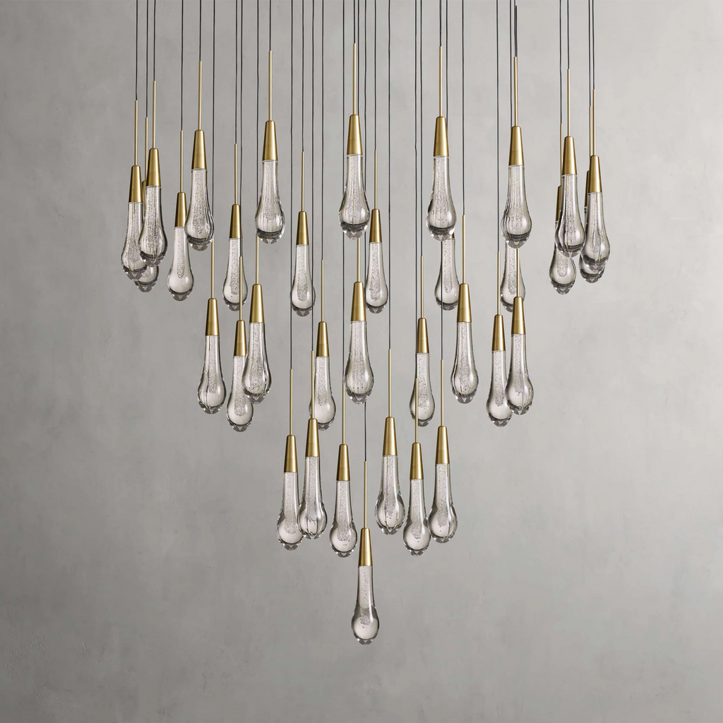 Soltaire Crystal Round Chandelier 17" 24" 36" 48" 58"D