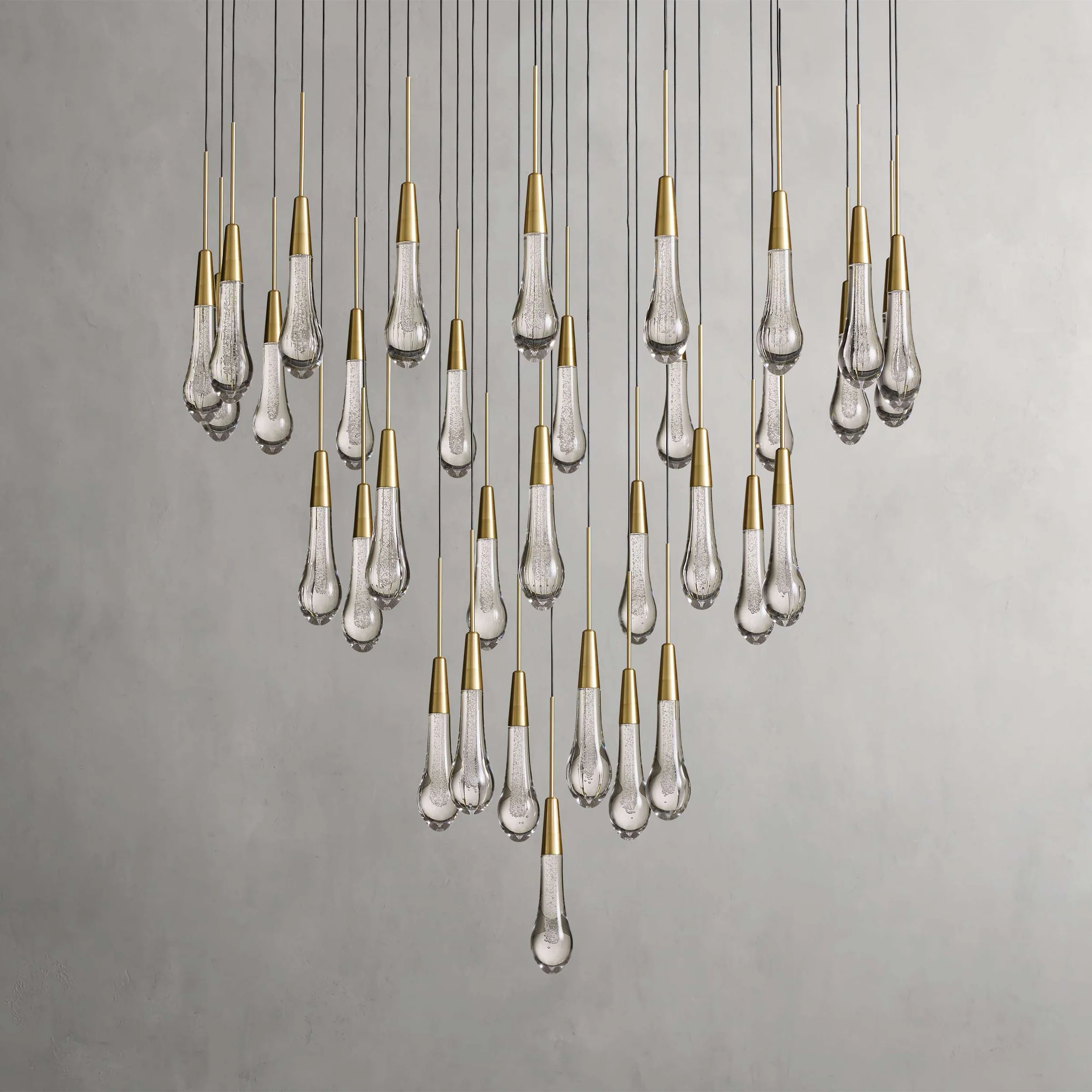 Soltaire Crystal Round Chandelier 17" 24" 36" 48" 58"D