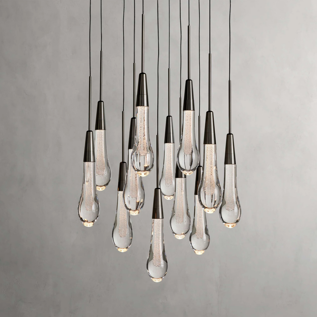 Soltaire Crystal Round Chandelier 17" 24" 36" 48" 58"D