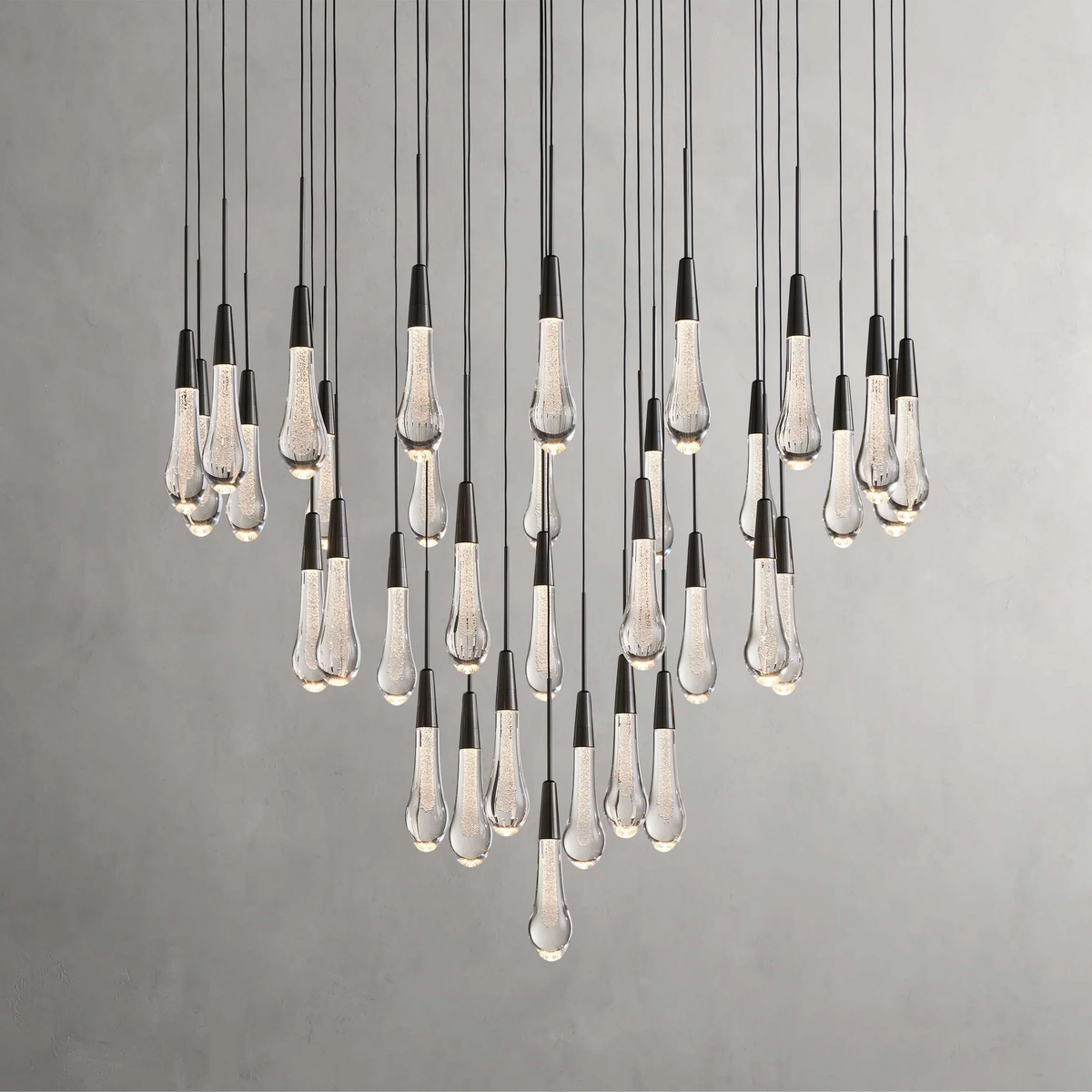 Soltaire Crystal Round Chandelier 17" 24" 36" 48" 58"D