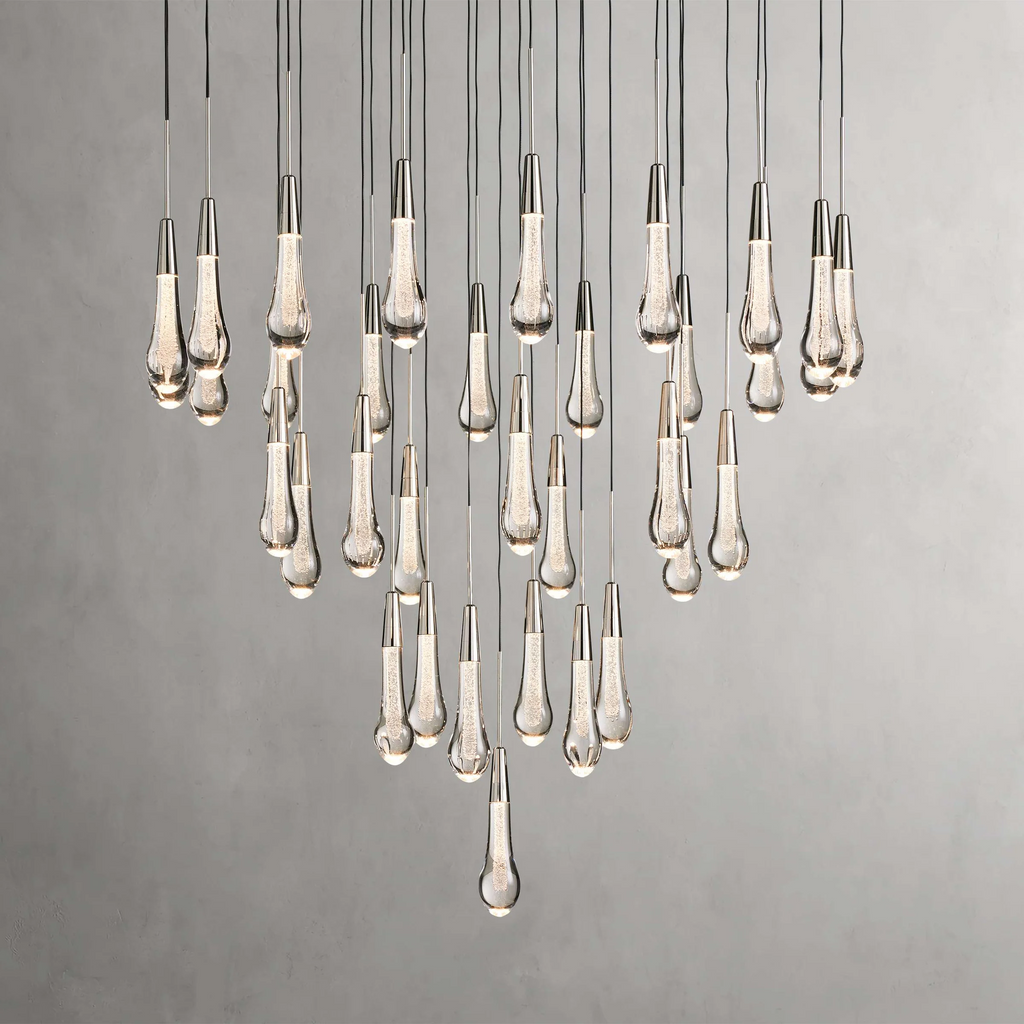 Soltaire Crystal Round Chandelier 17" 24" 36" 48" 58"D