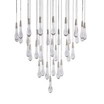 Soltaire Crystal Round Chandelier 17" 24" 36" 48" 58"D