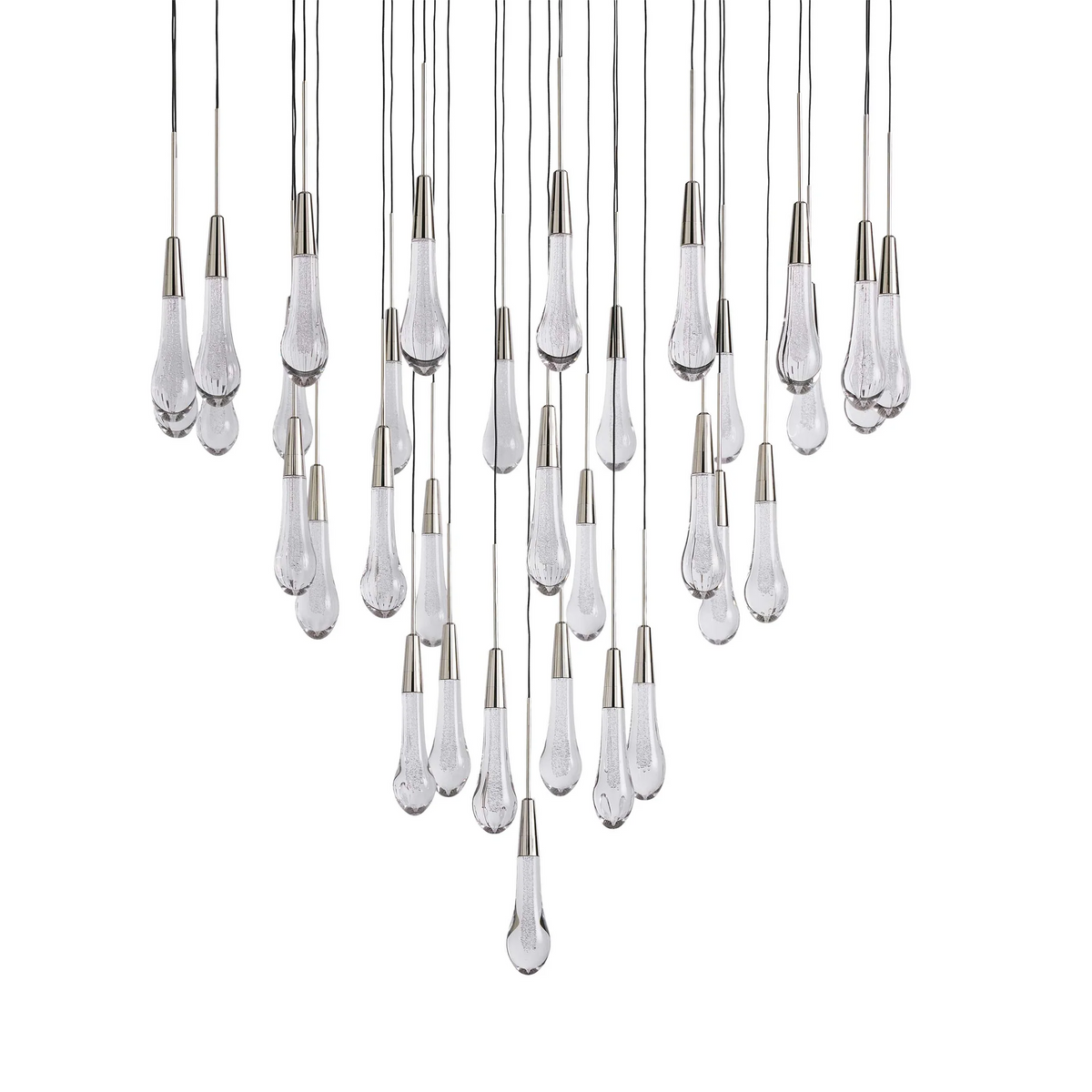 Soltaire Crystal Round Chandelier 17" 24" 36" 48" 58"D