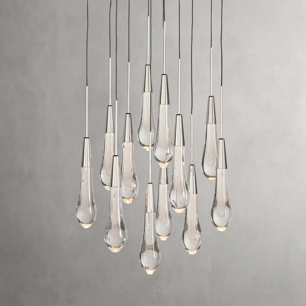 Soltaire Crystal Round Chandelier 17" 24" 36" 48" 58"D