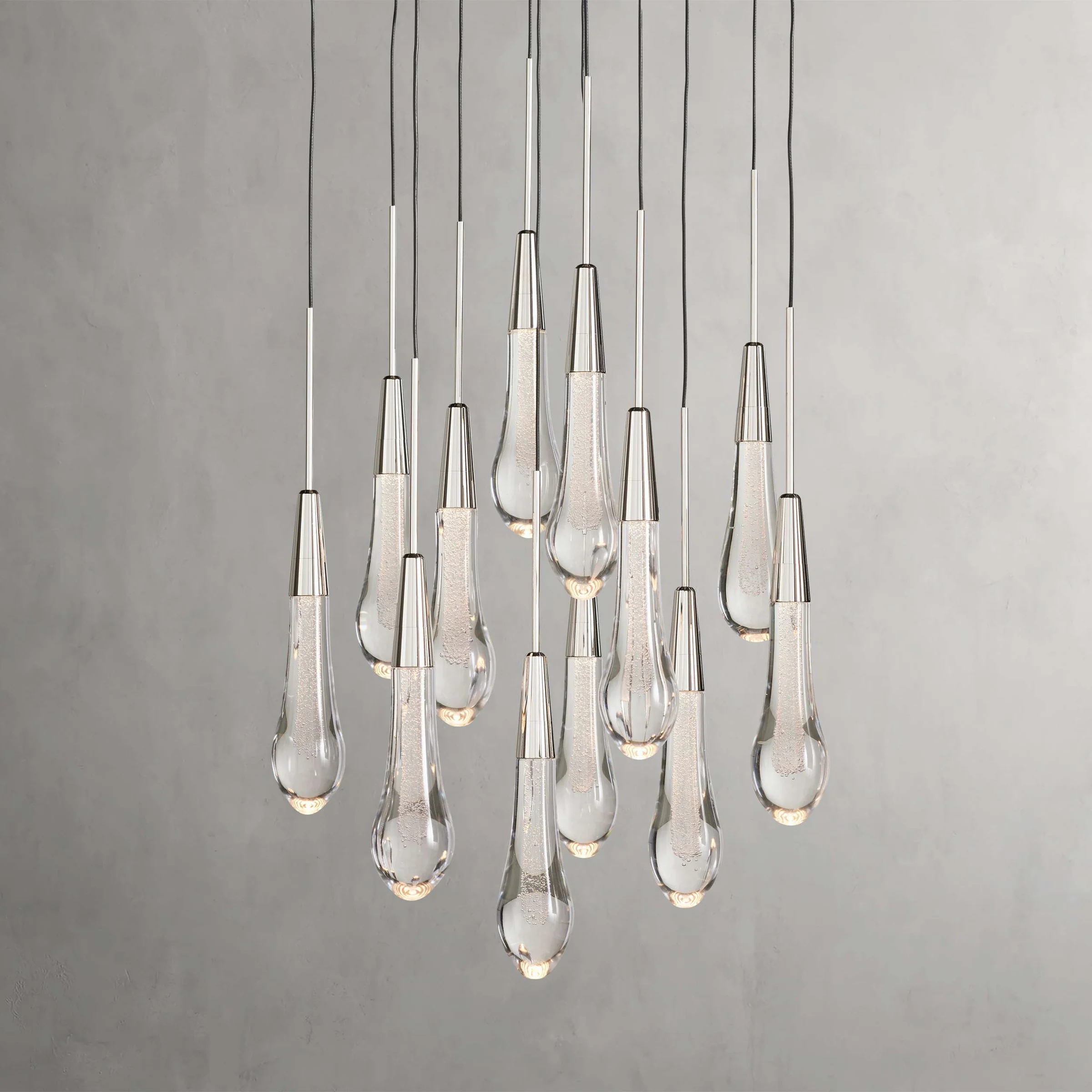 Soltaire Crystal Round Chandelier 17" 24" 36" 48" 58"D