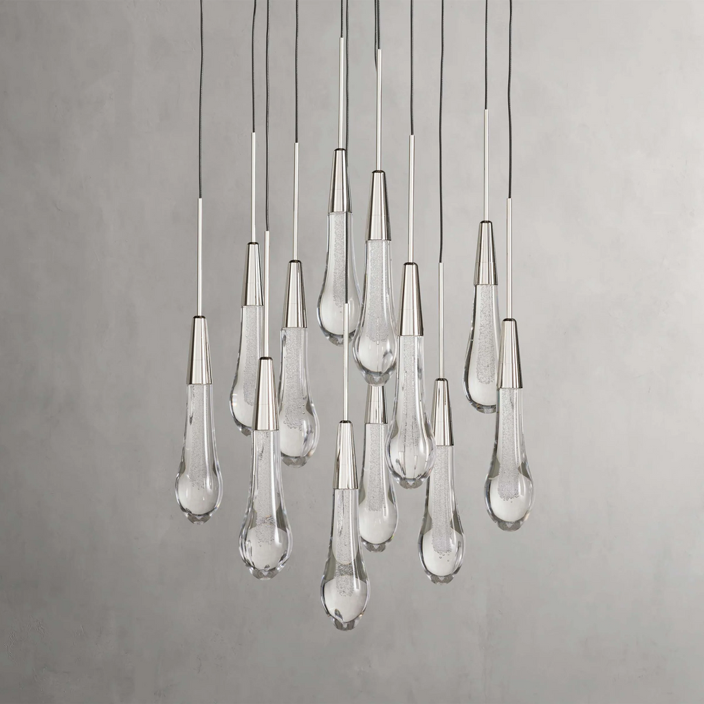 Soltaire Crystal Round Chandelier 17" 24" 36" 48" 58"D