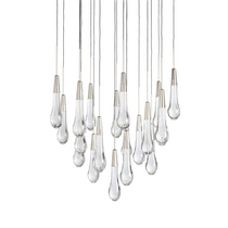 Soltaire Crystal Round Chandelier 17" 24" 36" 48" 58"D