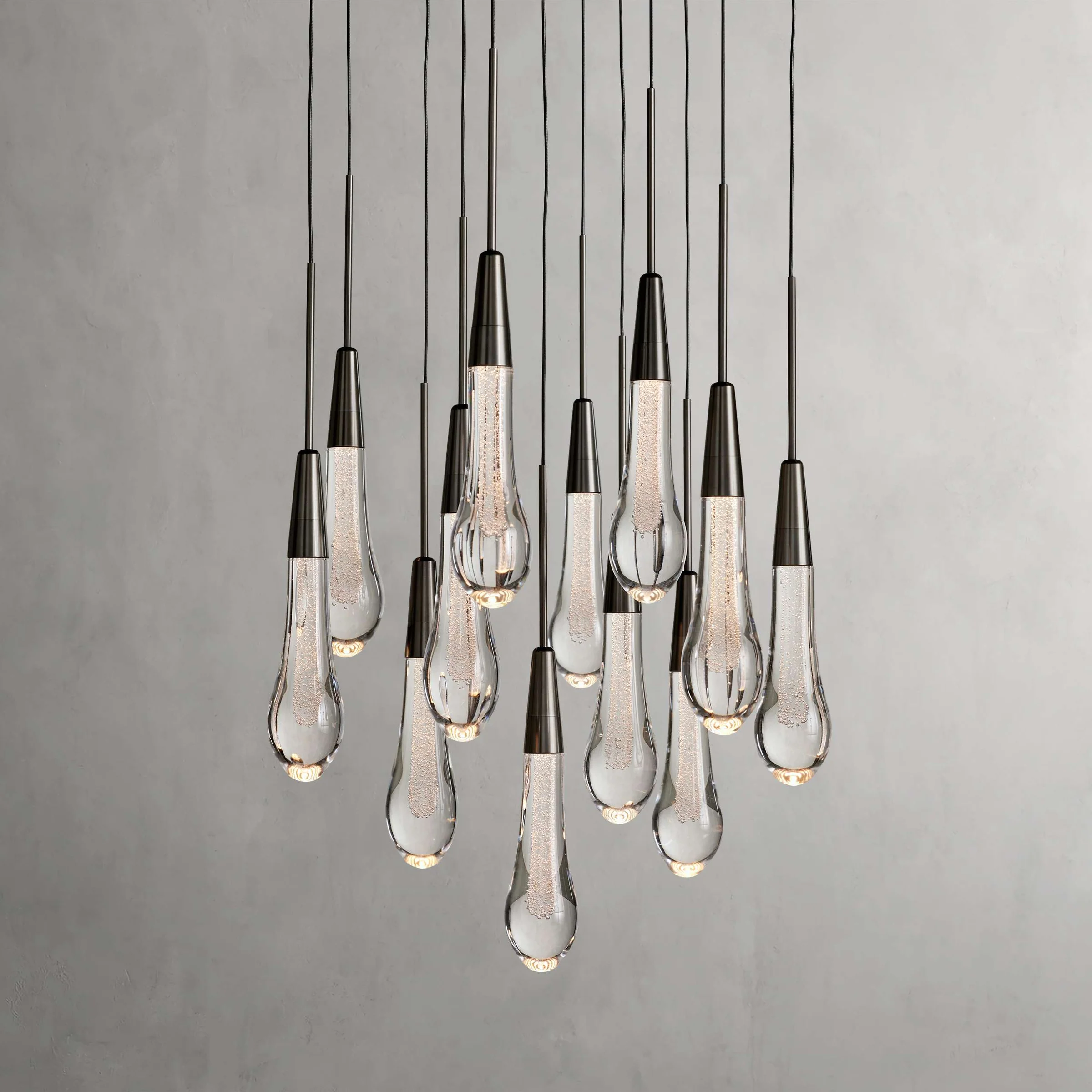Soltaire Crystal Round Chandelier 17" 24" 36" 48" 58"D
