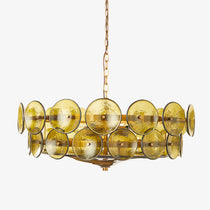 Solaris Disc Murano Glass Chandelier