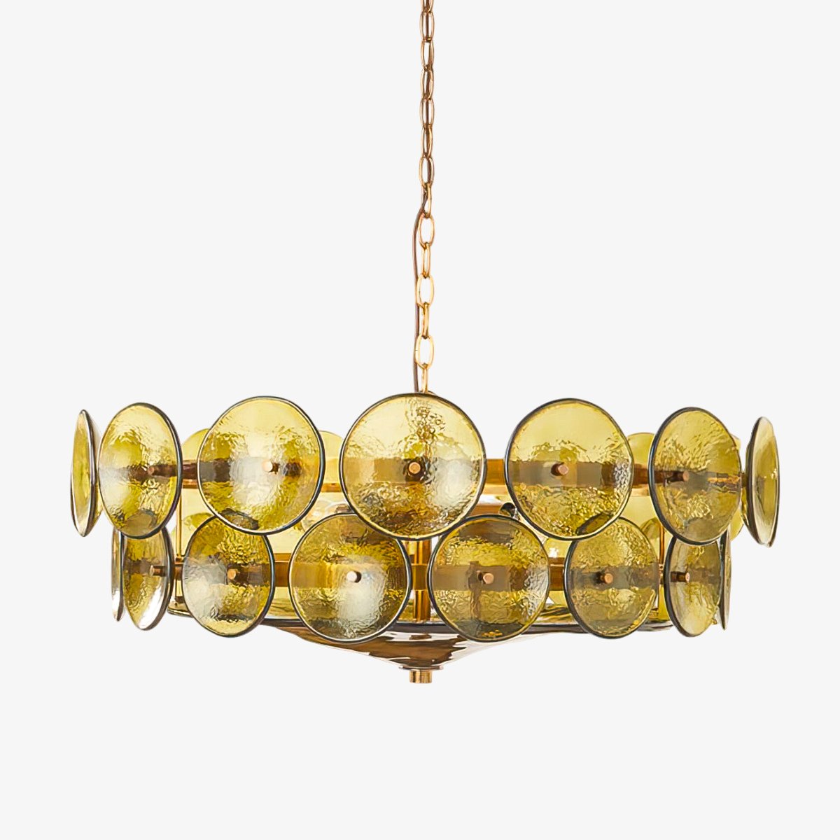 Solaris Disc Murano Glass Chandelier