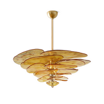 Petals Gold Murano Glass Chandelier