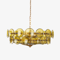 Solaris Disc Murano Glass Chandelier